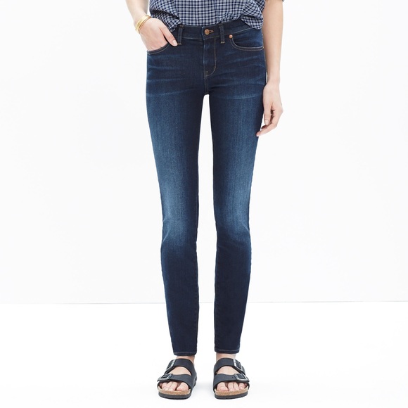 Madewell Denim - 8" skinny jeans in lakeshore wash